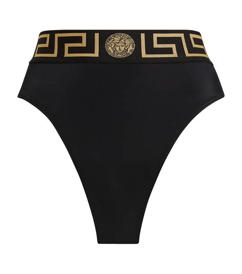 swim versace|Versace high waisted bikini bottom.